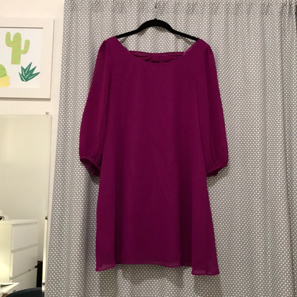 Cute Purple Dress with Bow Back! 💜